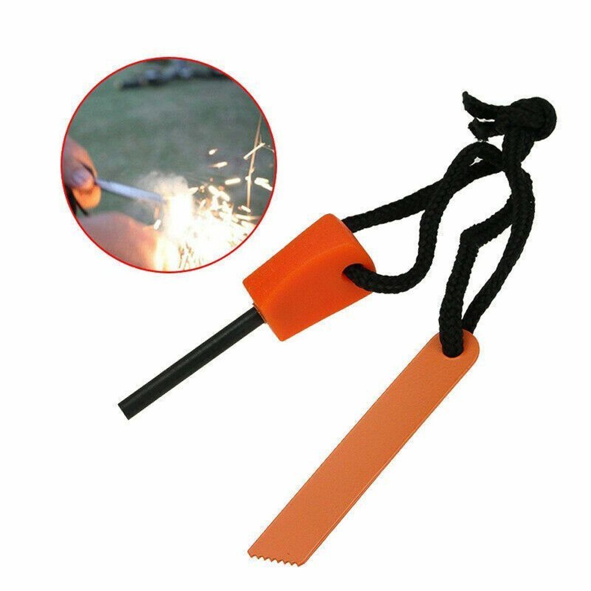 10-Pack Fire Starter Flint & Steel Striker Survival Kit — camping tools, view 8