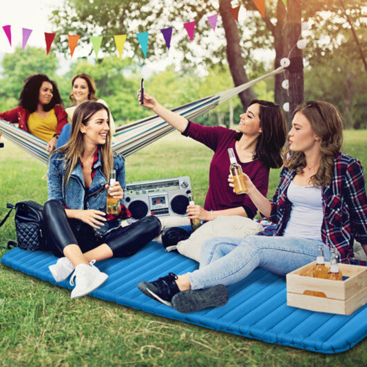 Inflatable Sleeping Pad – Lightweight Waterproof Air Mattress for Camping — pads, angled view