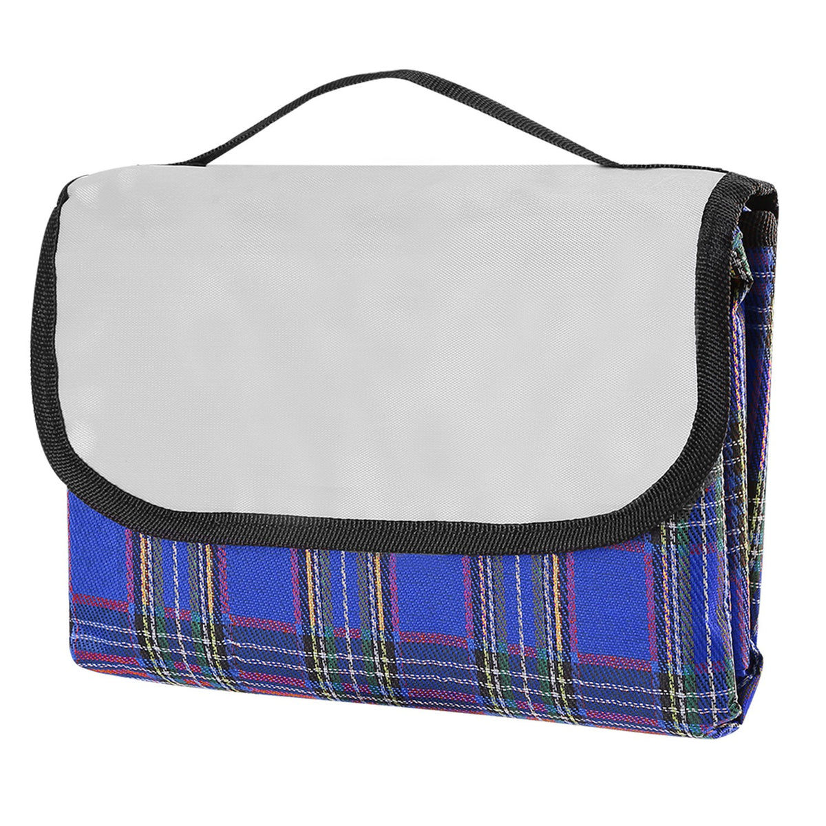 Blue Plaid 60" × 78" Waterproof Picnic Blanket