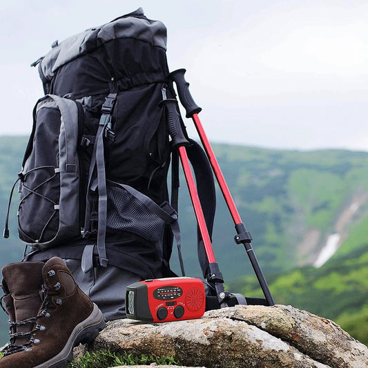 Emergency Crank & Solar Weather Radio - 1000mAh Power Bank + Flashlight — tools kits, view 9