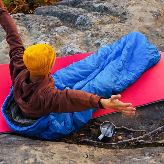 Kamperbox 3-Season Camping Sleeping Bag - Lightweight Outdoor Sleep System — bags, angled view