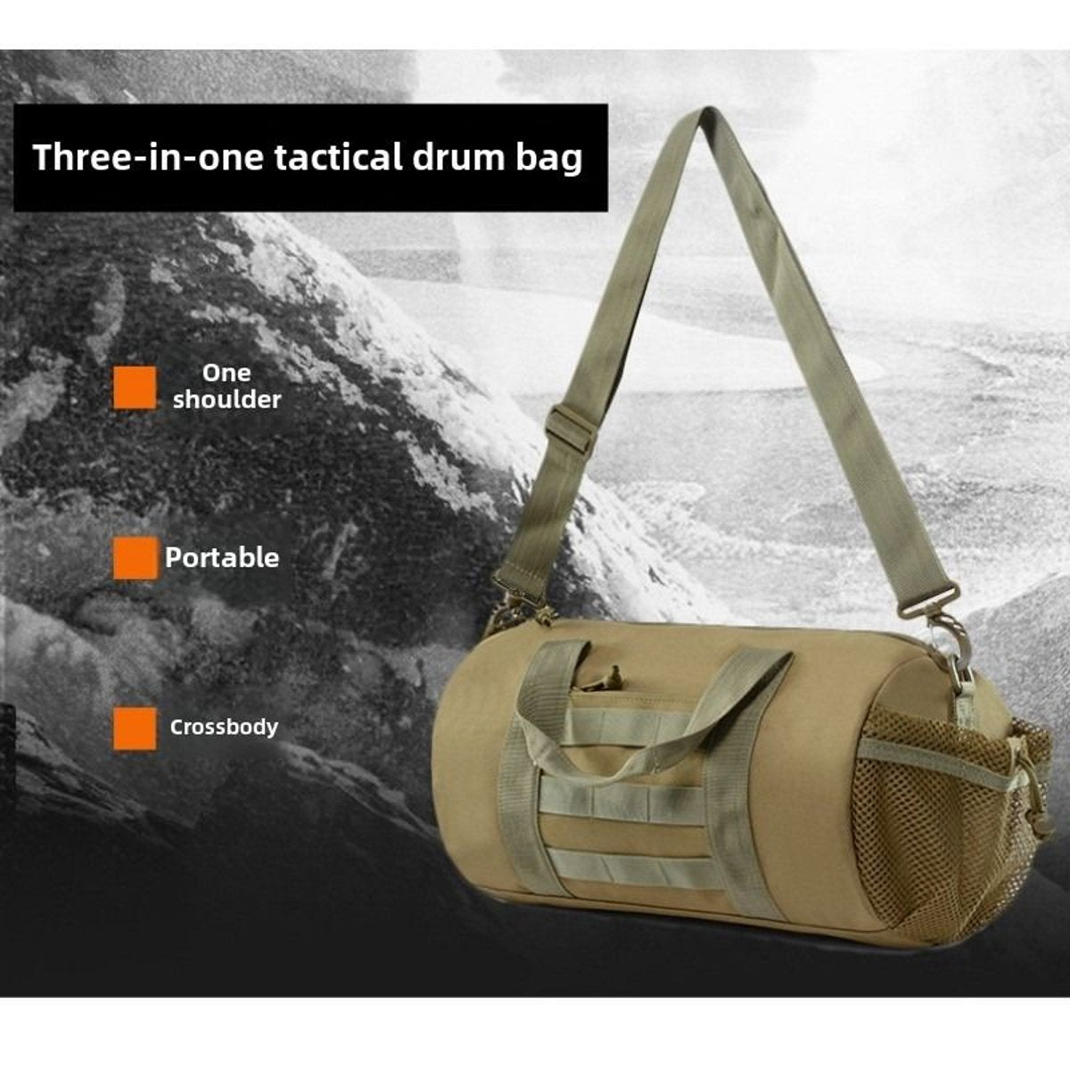 Men's Wet/Dry Gym & Travel Duffle - Shoe Compartment, Crossbody Carry — duffel bags, view 7