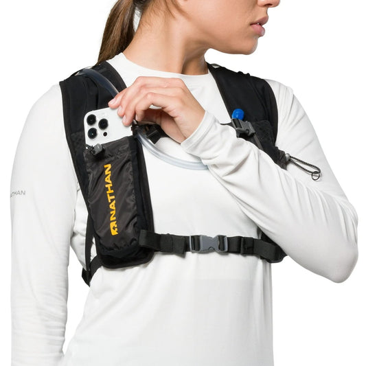 Nathan 6L Hydration Vest - 1.5L Bladder, Bounce-Free Fit — vests, angled view
