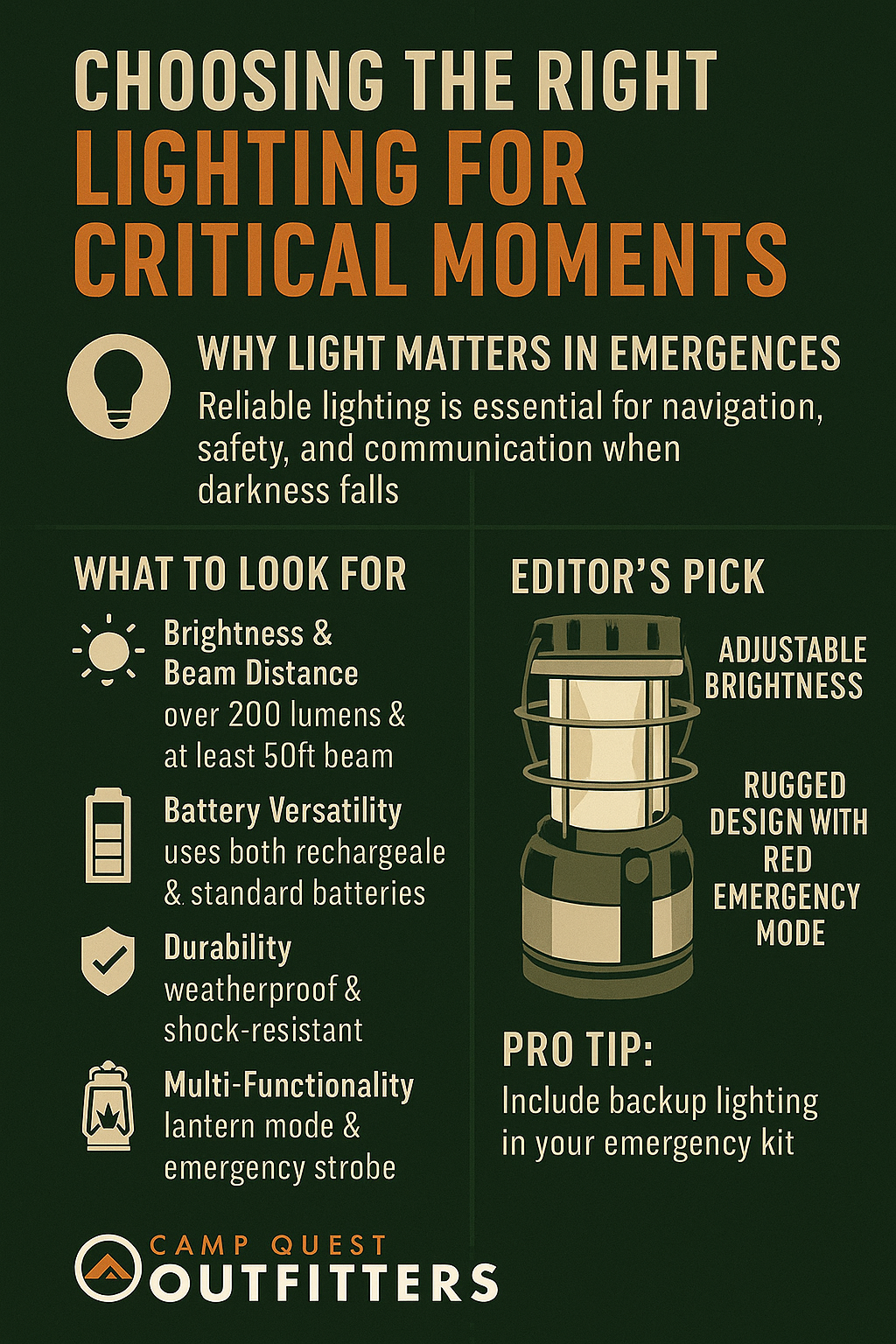 Choosing the Right Lighting for Critical Moments