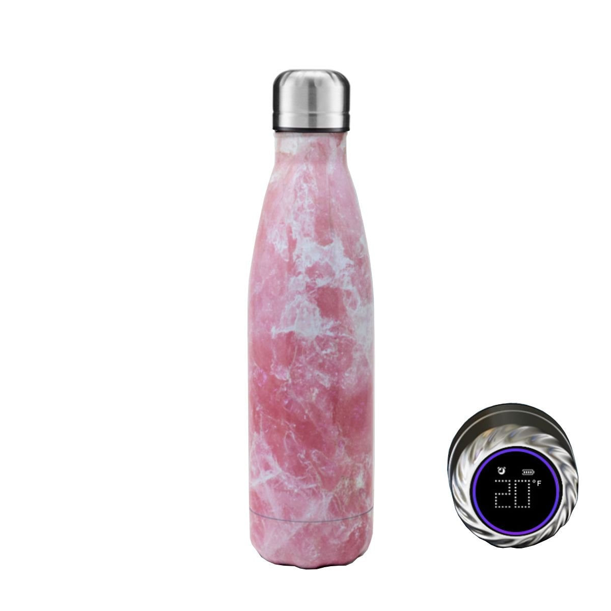 Aquaala UV Sterilizing Water Bottle with Temperature Display Cap — himalayan #8, bottles