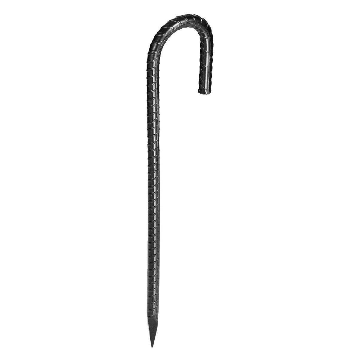 12-Inch J Hook Rebar Stakes - 16 Pack Heavy-Duty Galvanized Steel Anchors — tent