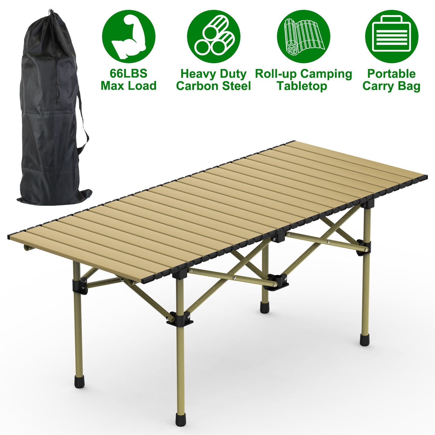 Lake Forest Folding Camping Table with Carry Bag