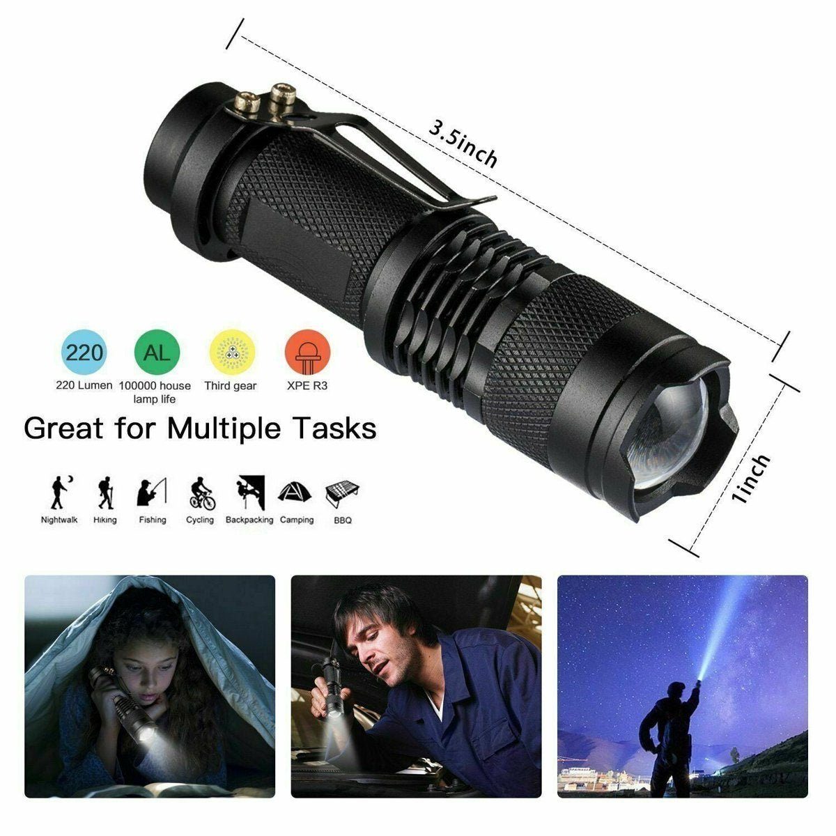 14-in-1 Outdoor Emergency Survival Kit - Tactical Gear, EDC SOS Tools, First Aid, Camping & Hiking Essentials for Car Home…, view 6