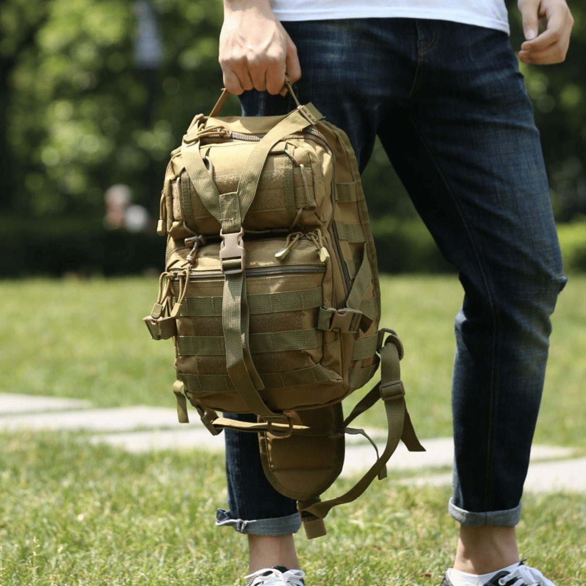 15L MOLLE Sling Shoulder Daypack - Unisex Outdoor Backpack — hiking backpacks, view 21