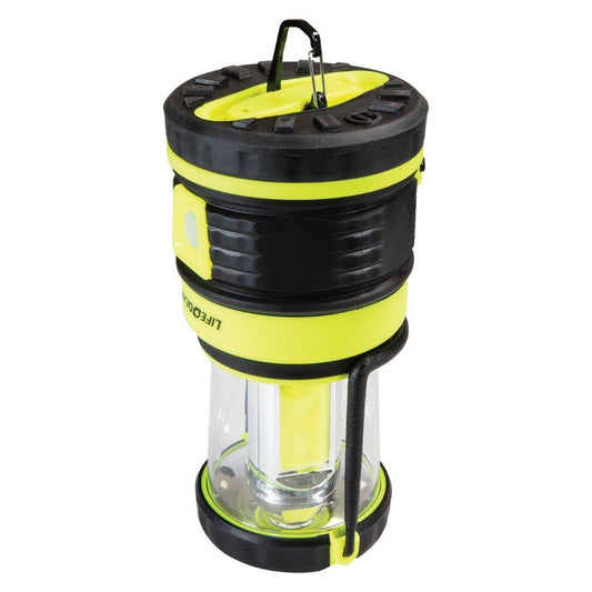1,800 Lumen Rechargeable Area Light – USB Power & Rugged Design — camping lights lanterns, angled view