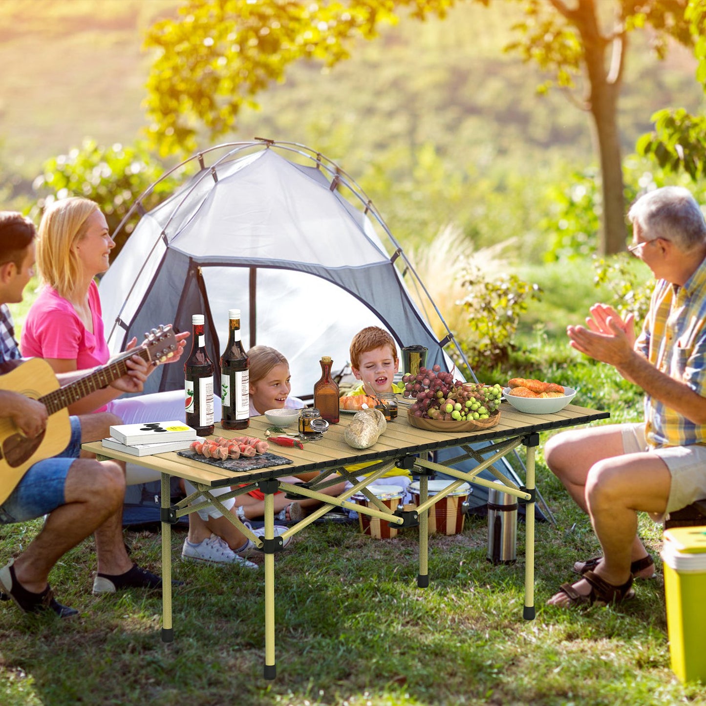 Lake Forest Folding Camping Table with Carry Bag
