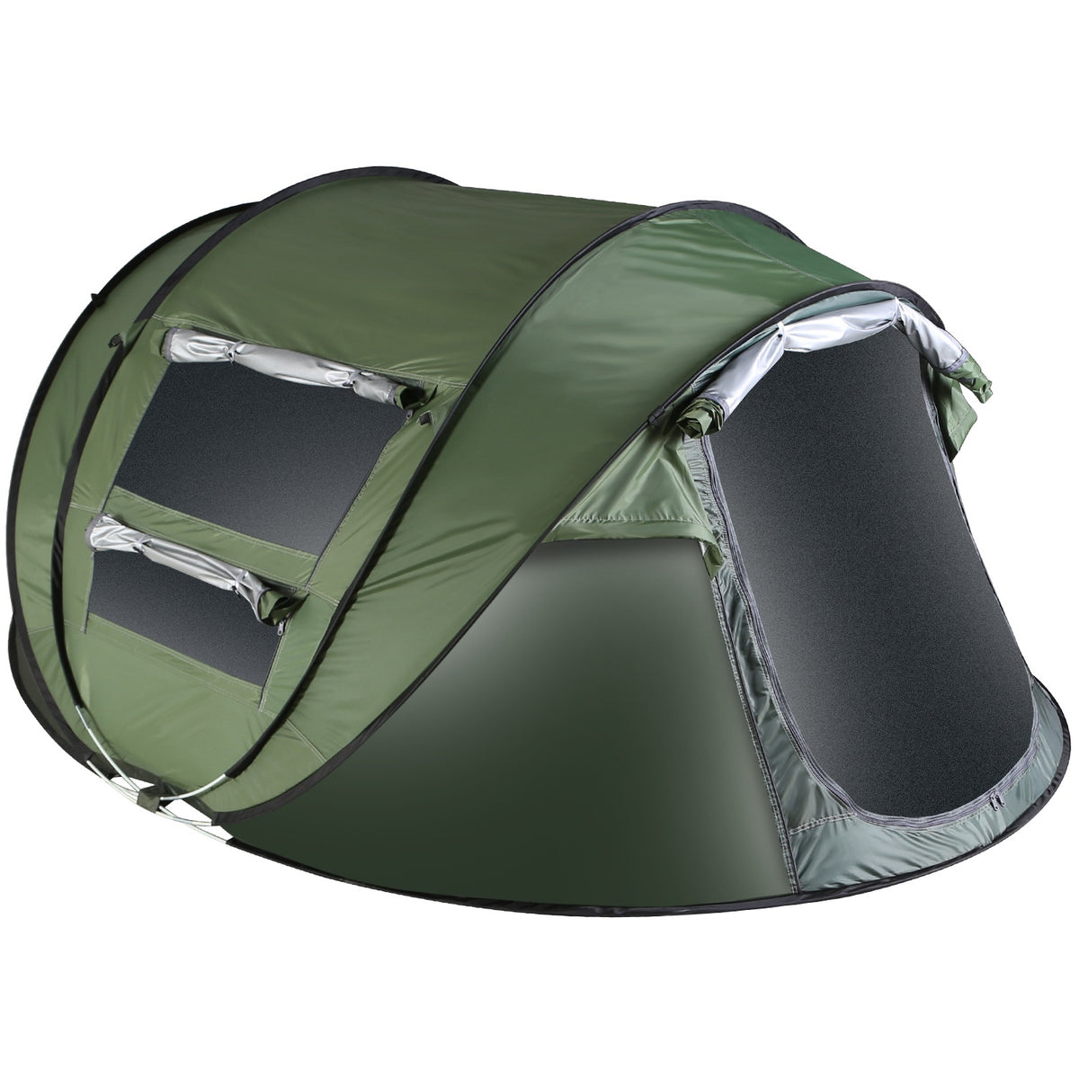 Green 5–8 Person Automatic Pop-Up Camping Tent