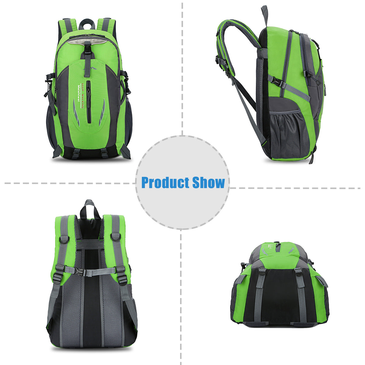 36L Outdoor Hiking Backpack – Green