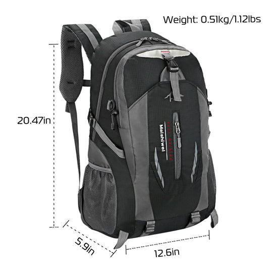 36L Lightweight Hiking Backpack - 15kg Load, 5 Colors — backpacks, angled view