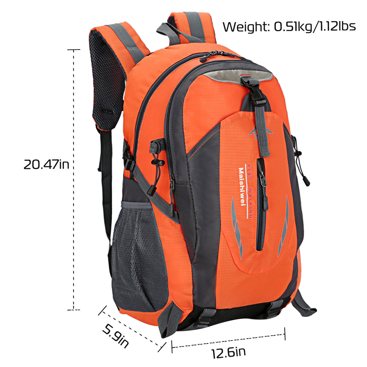 36L Outdoor Hiking Backpack – Orange