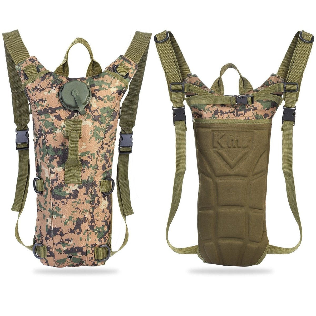 3L Tactical Hydration Pack - 600D Nylon, Bite-Valve Bladder — packs, view 11