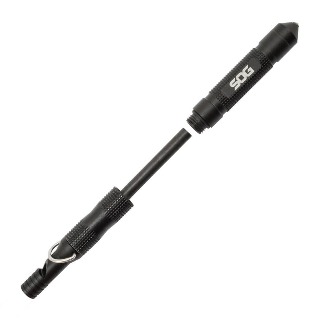 SOG Flint Compact Survival Tool - Fire Starter, Whistle, Glass Breaker — emergency tools & kits, detail