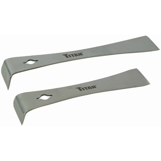 Titan Tool 2 pc Stainless Steel Pry Bar/Scraper Set — bars, front view, multi-item