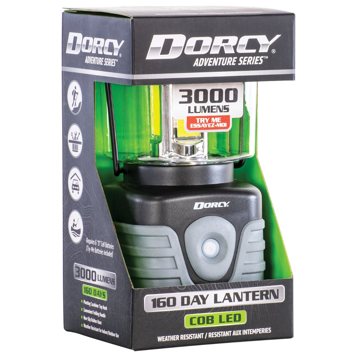 3,000 Lumen Outdoor Lantern – Ultra-Bright & Rugged — camping lights lanterns, view 7