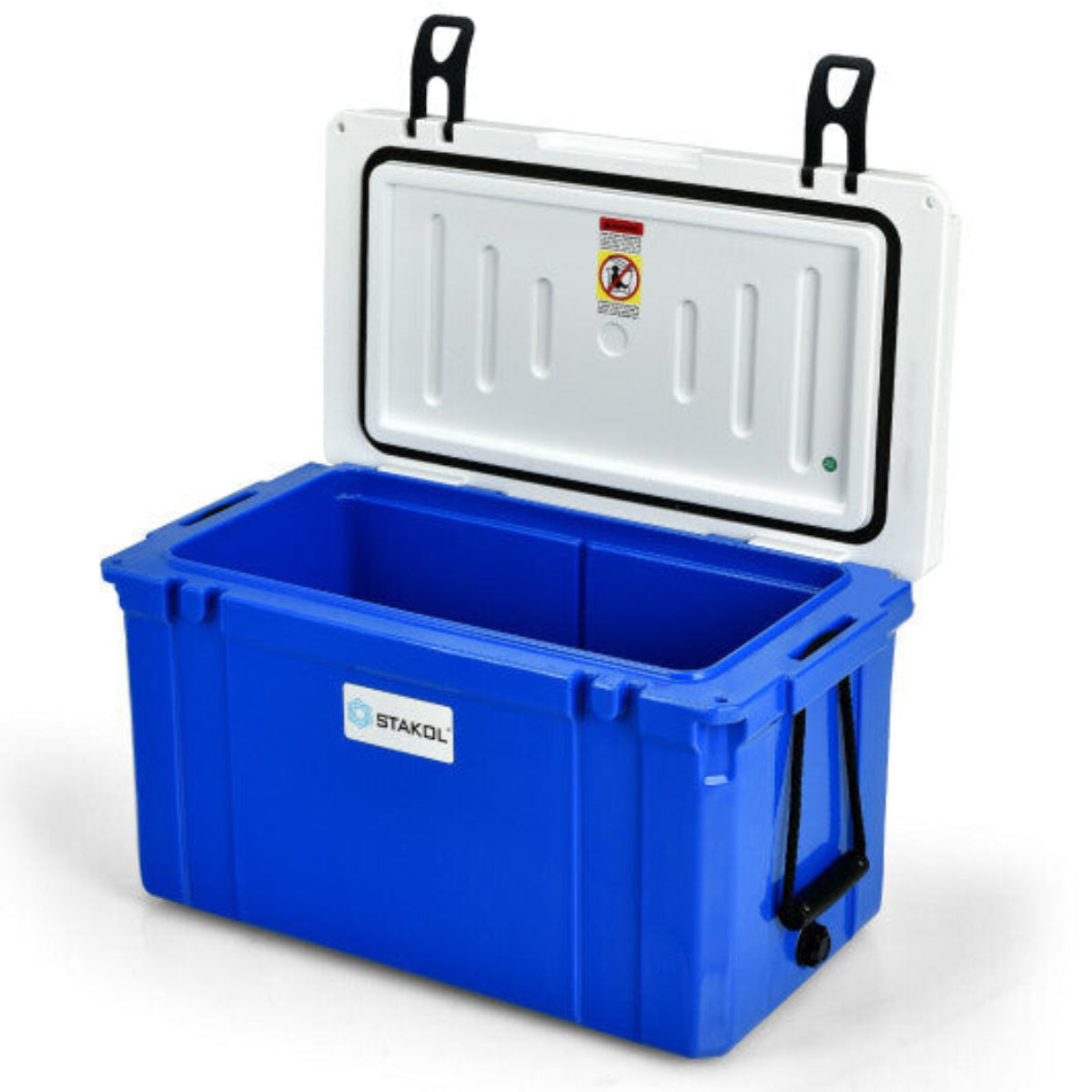 58QT Ice Chest Cooler – Heavy-Duty Camp with 4-Day Retention (Blue/White) — coolers