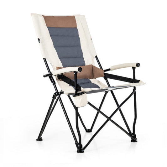 Foldable Camping Chair with Storage Bag – 330 lb Capacity, No Assembly — folding chairs, front view