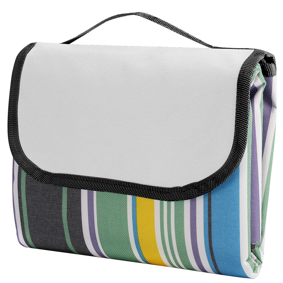 Blue Stripe 60" × 78" Waterproof Picnic Blanket