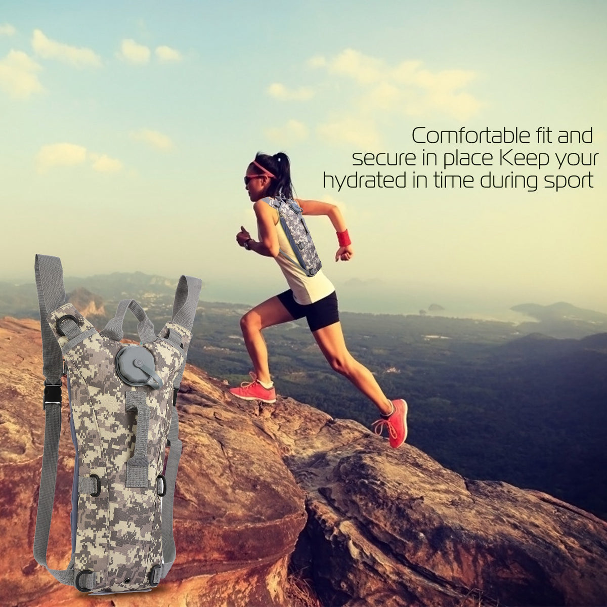 3L Hydration Vest with Water Bladder – ACU