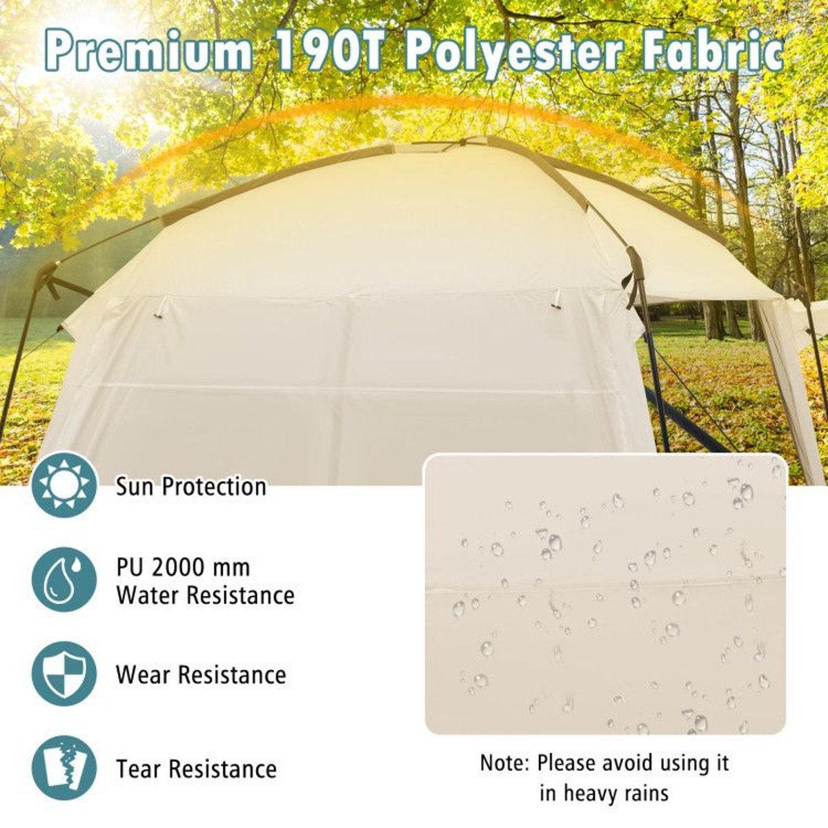 8-10 Person Screen House Tent with 2000mm Waterproof PU Coating — tents, view 9