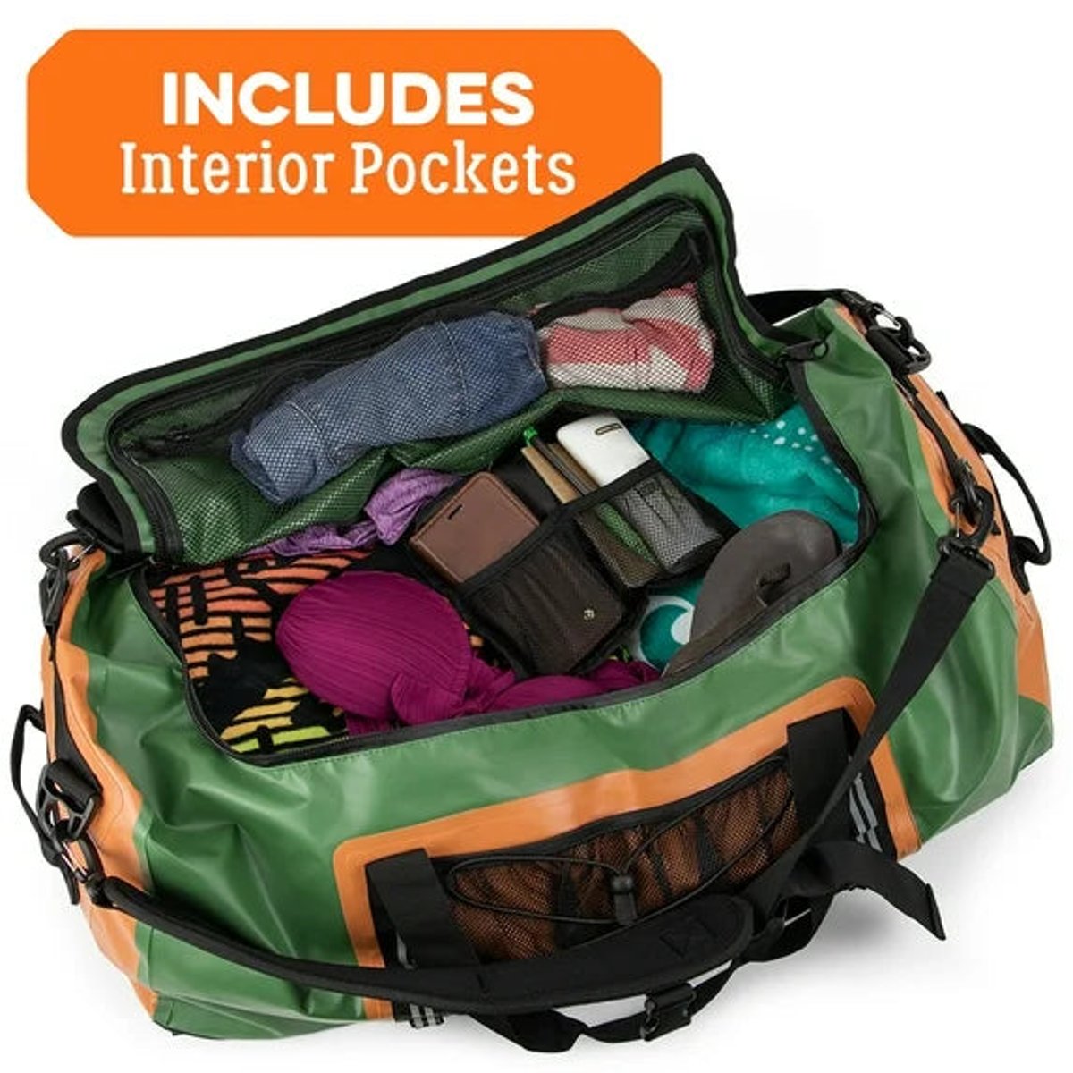 Dri-Tech 90L Dry Duffle Backpack - IP65, Floating, Wet/Dry Pockets — duffel bags, lifestyle