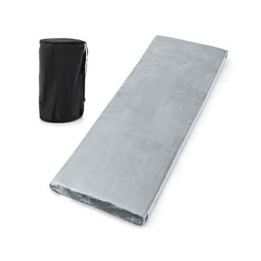 Memory Foam Camping Mattress Pad – Flannel Cover + Carry Bag — sleeping pads, front view