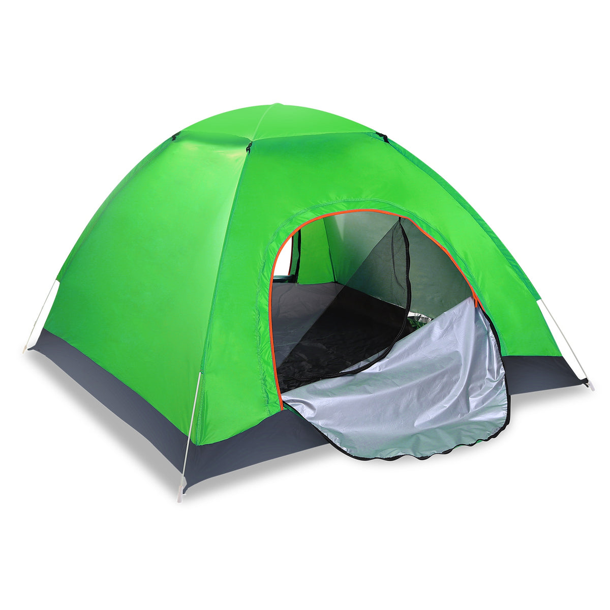 Green 3–4 Person Instant Pop-Up Camping Tent