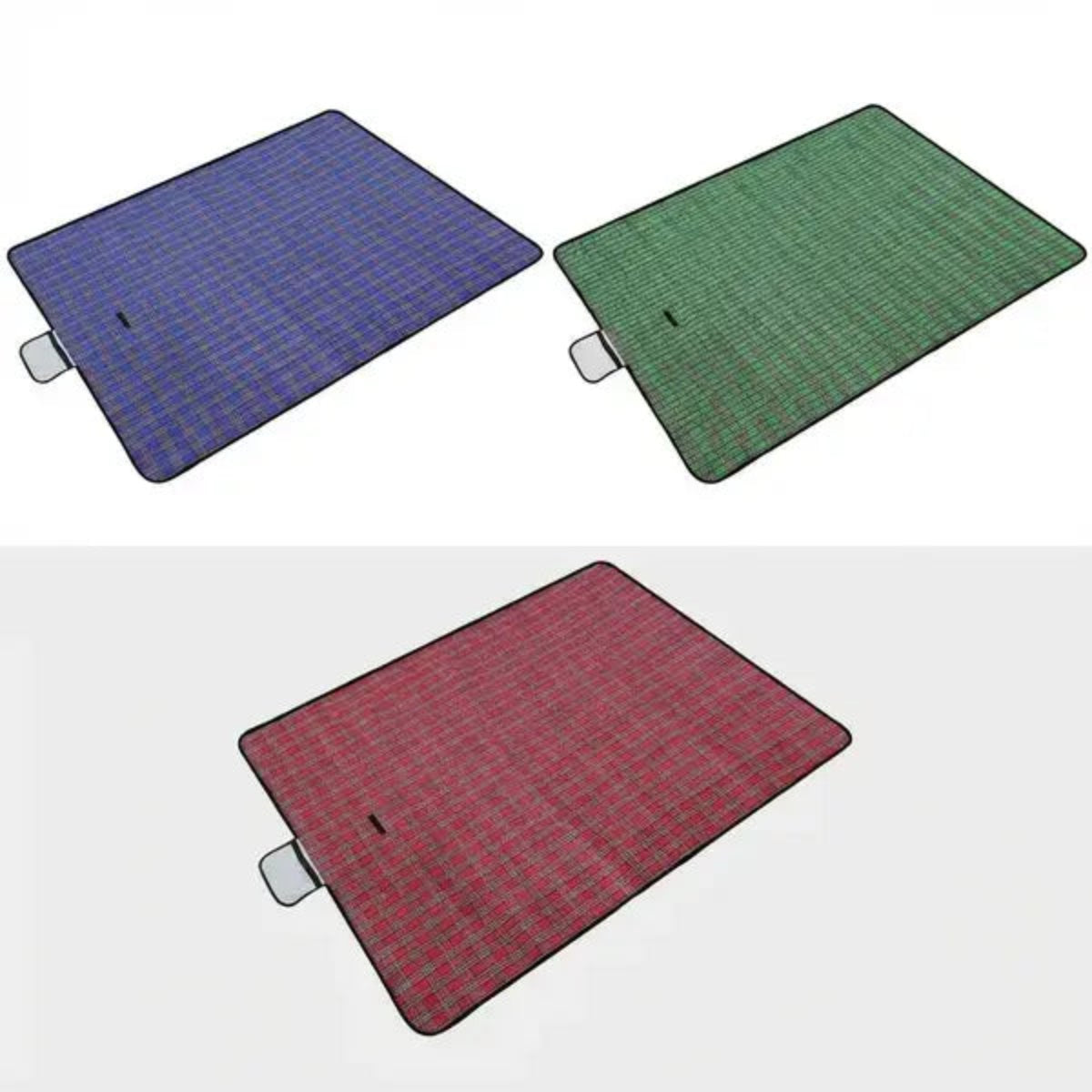 Image of the three available colors for this blanket
