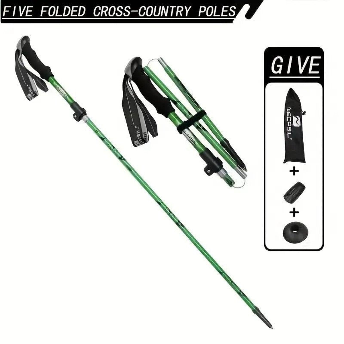 5-Section Collapsible Hiking Poles – Adjustable Lightweight Trekking —, view 20