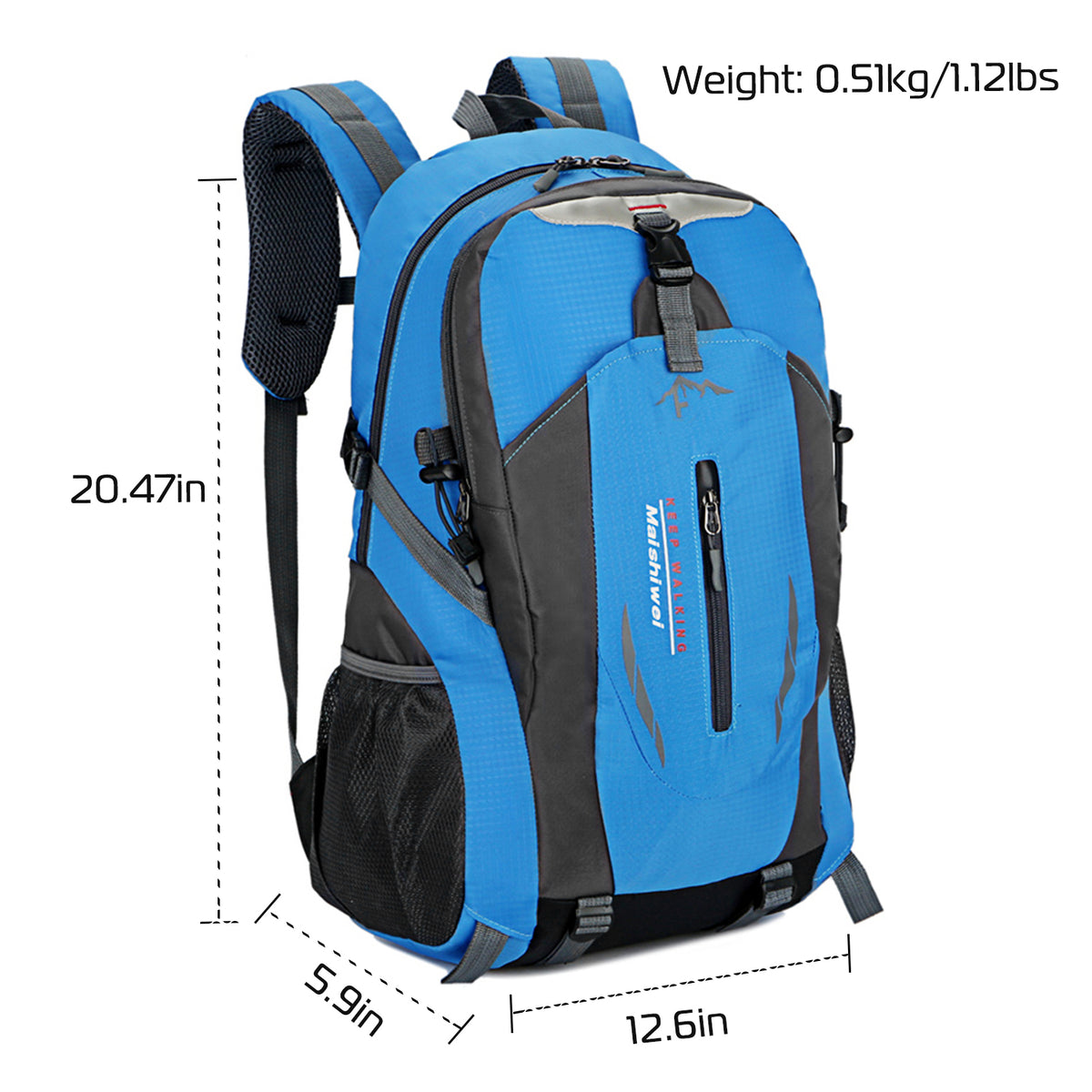 36L Outdoor Hiking Backpack – Blue