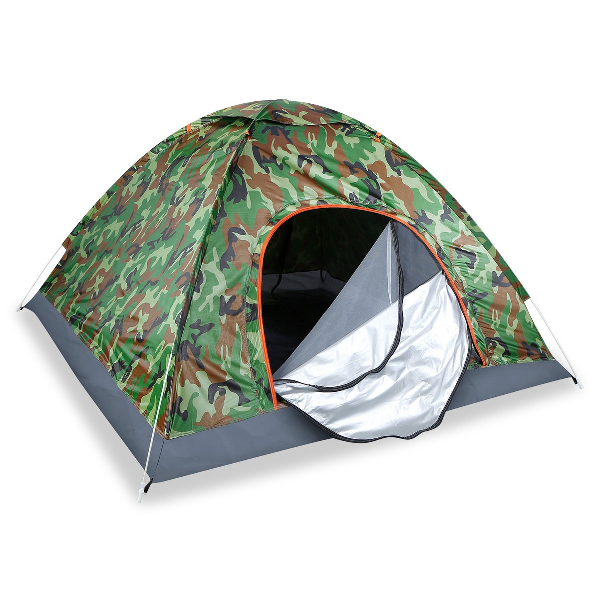 Camouflage 3–4 Person Instant Pop-Up Camping Tent