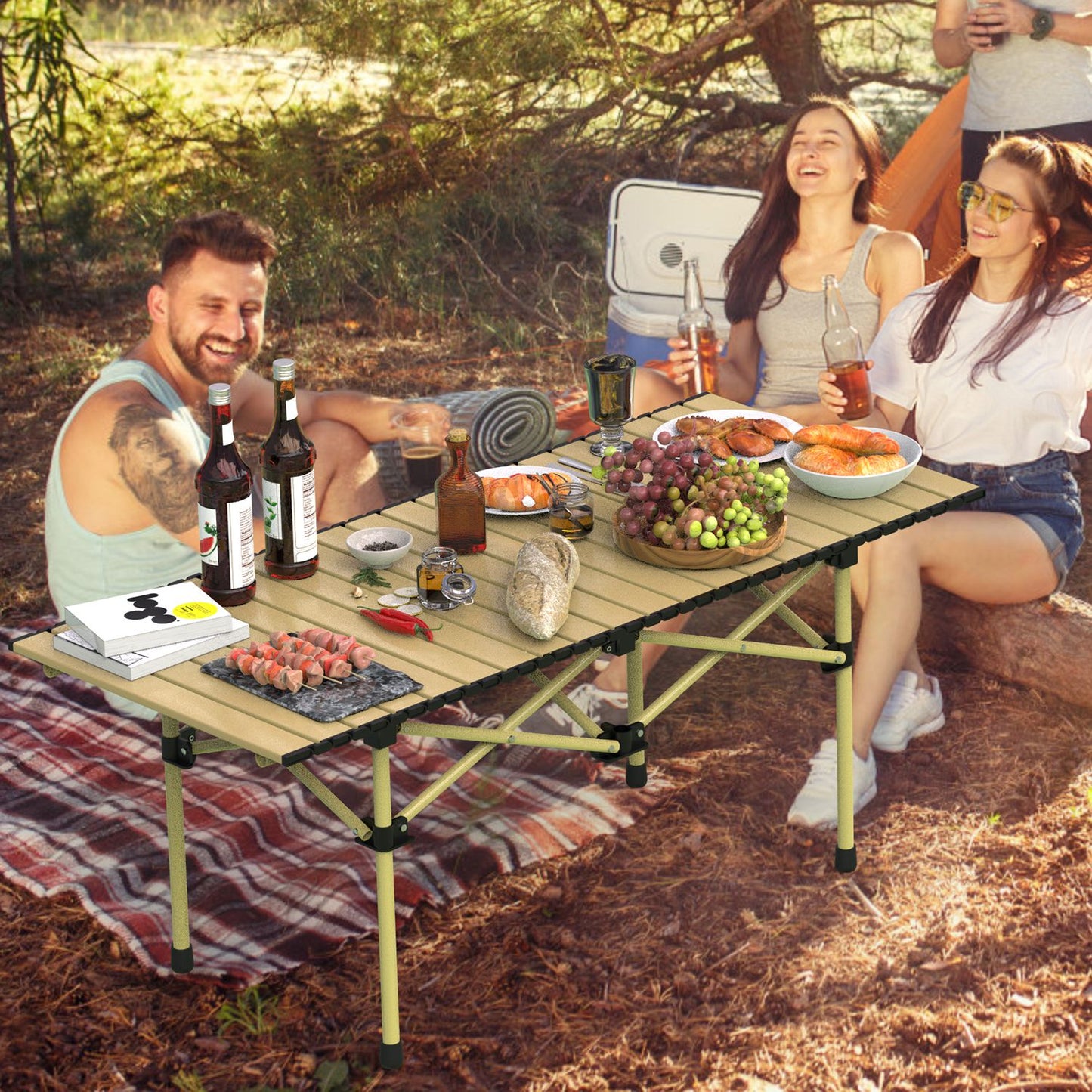 Lake Forest Folding Camping Table with Carry Bag