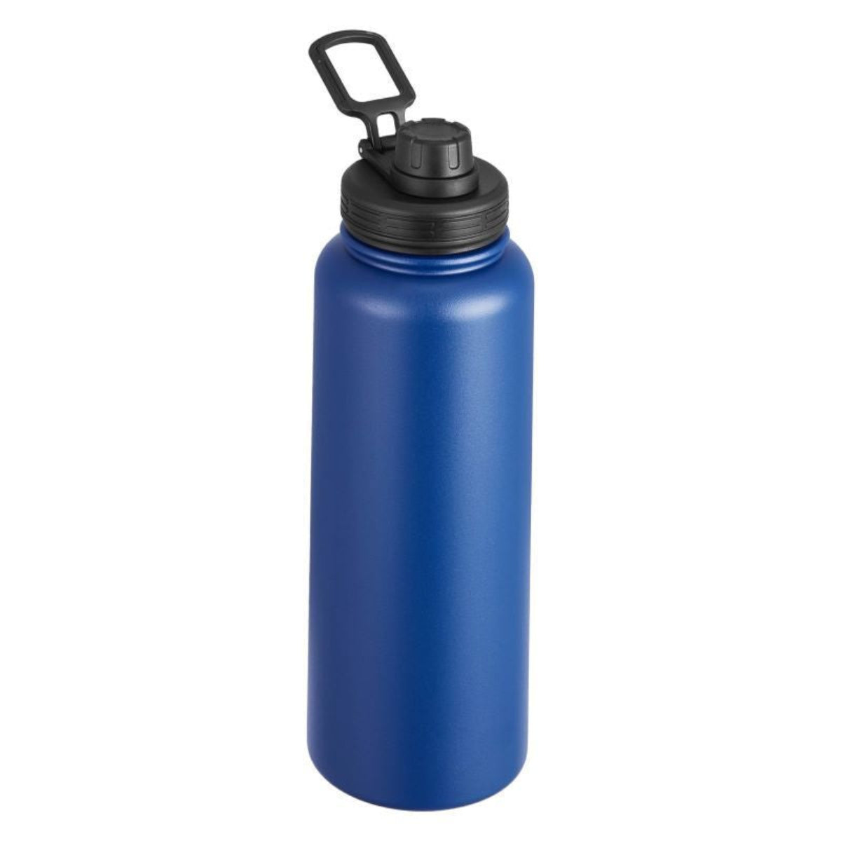 Insulated Stainless Steel Wide-Mouth Water Bottle — blue, bottles, front view