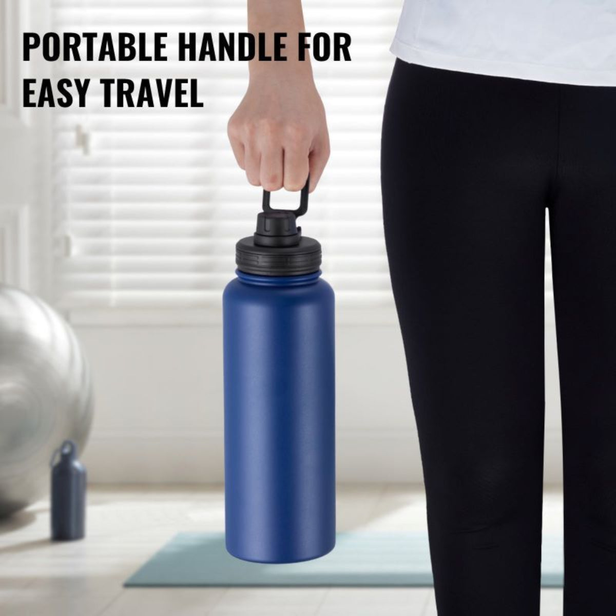 Insulated Stainless Steel Wide-Mouth Water Bottle — bottles, lifestyle