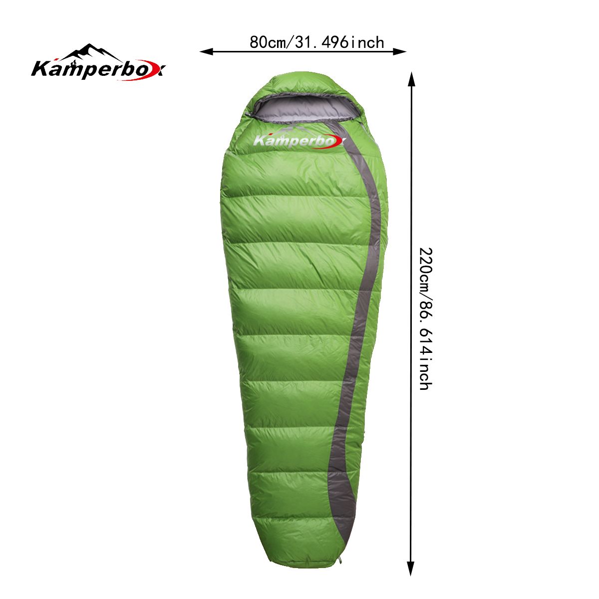 Kamperbox Winter Down Sleeping Bag - Lightweight & Compact for Cold-Weather Camping — bags, view 8