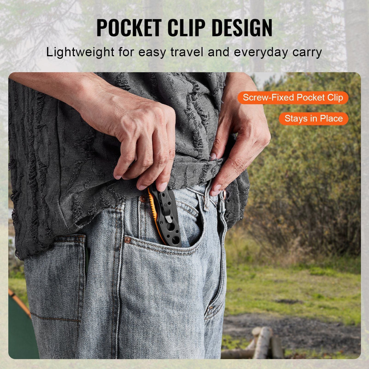 Folding Pocket Knife - 3" 7Cr17Mov Blade with Aluminum Handle — tool knives, lifestyle