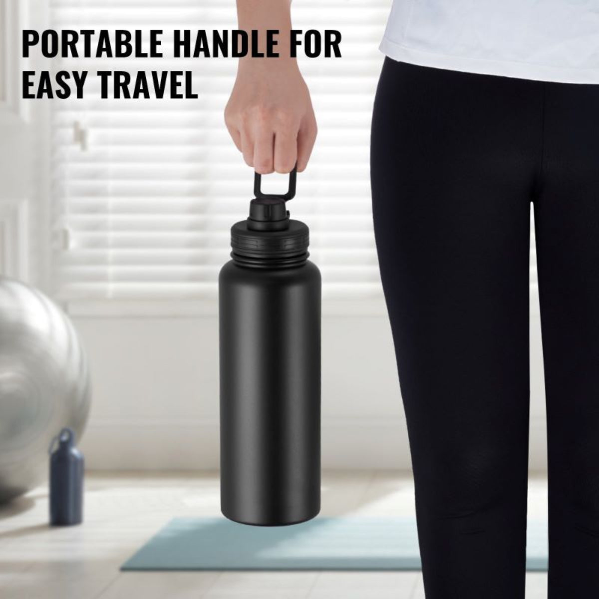 Insulated Stainless Steel Wide-Mouth Water Bottle — bottles, view 12