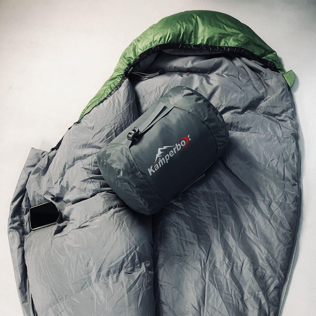 Kamperbox Winter Down Sleeping Bag - Lightweight & Compact for Cold-Weather Camping — bags