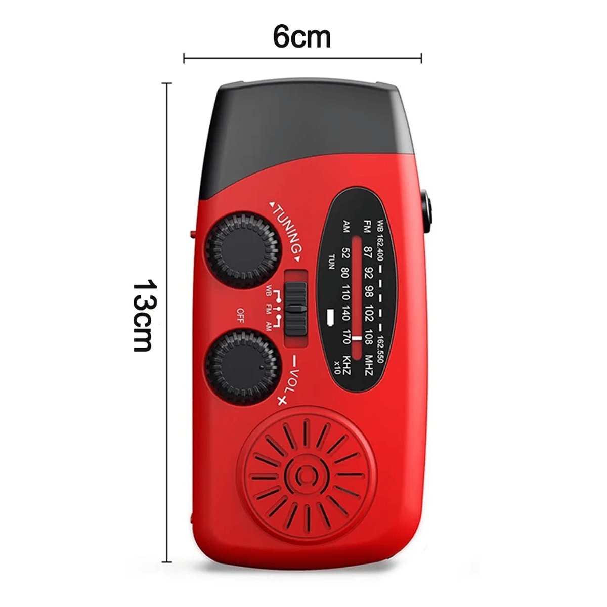 Emergency Crank & Solar Weather Radio - 1000mAh Power Bank + Flashlight — tools kits, view 11