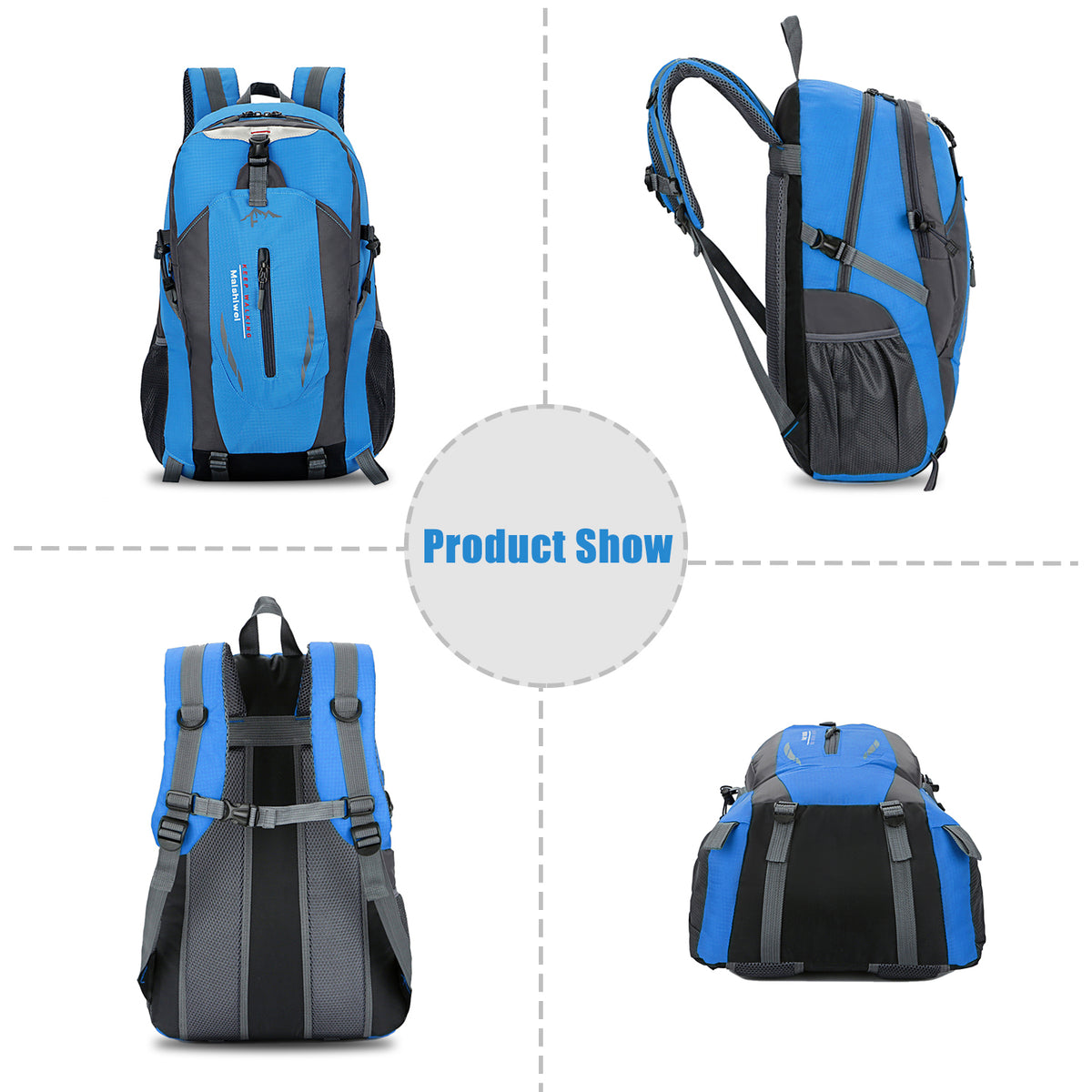 36L Outdoor Hiking Backpack – Blue