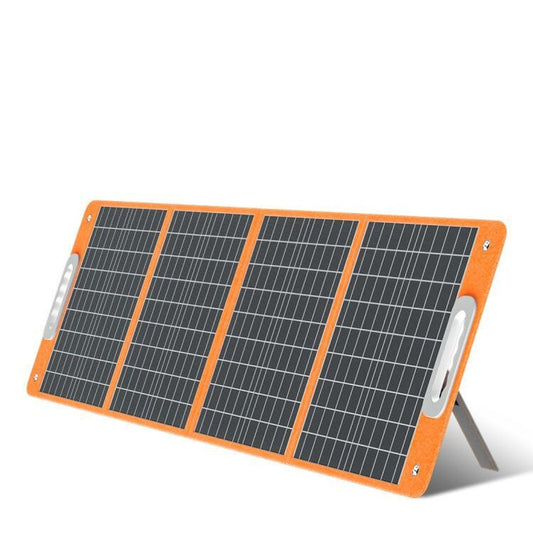 Flashfish 100W Foldable Solar Panel Charger (18V DC, QC3.0, 65W USB-C PD) — panels, front view