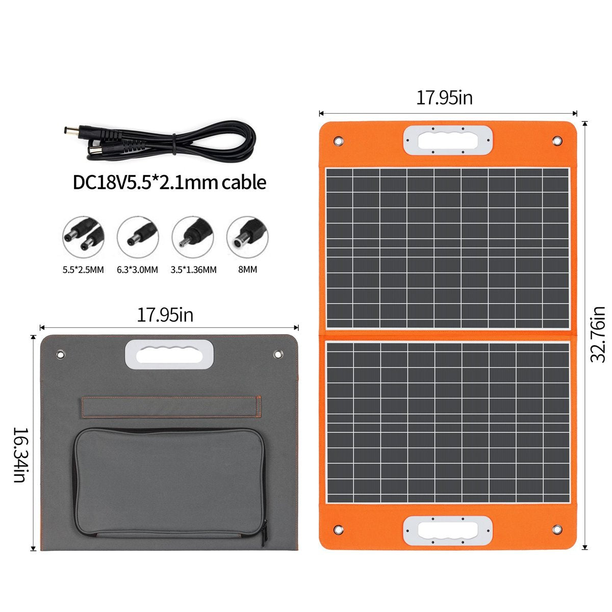 Flashfish EA150 Power Station + 60W Solar Panel Kit – 166Wh Portable Generator — orange and black, stations