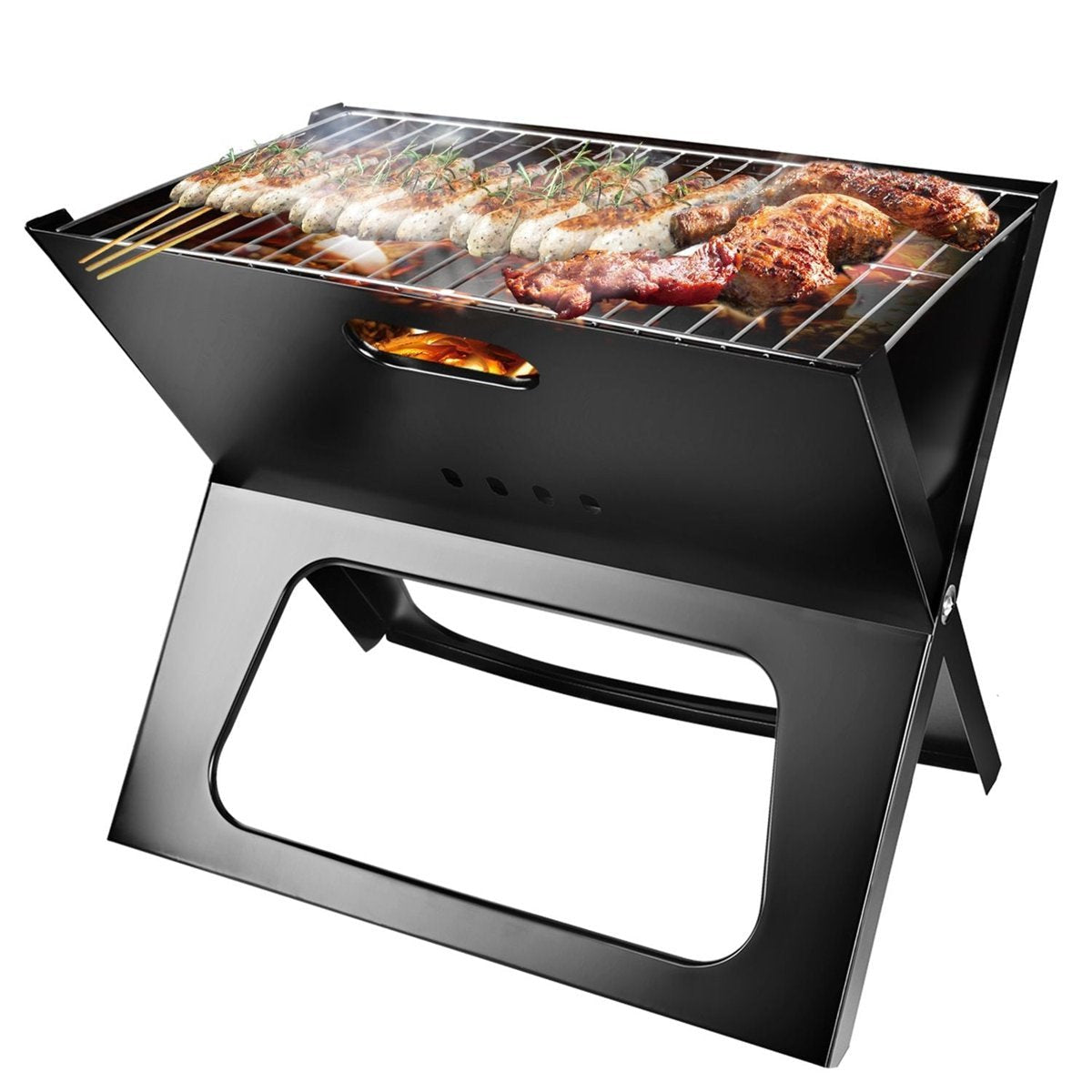 Foldable Portable BBQ Grill - Compact for Camping, Garden, Backyard & RV Use — cooking stoves