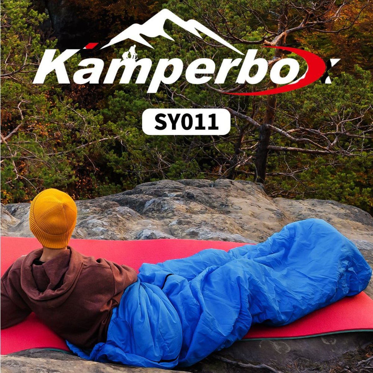 Kamperbox 3-Season Camping Sleeping Bag - Lightweight Outdoor Sleep System — bags, front view