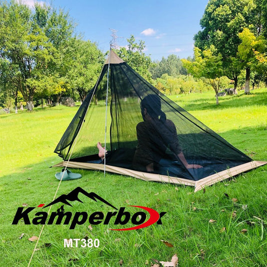 Kamperbox Ultra-Light Camping Tent – 1–2 Person Mosquito-Proof Shelter — tents, front view