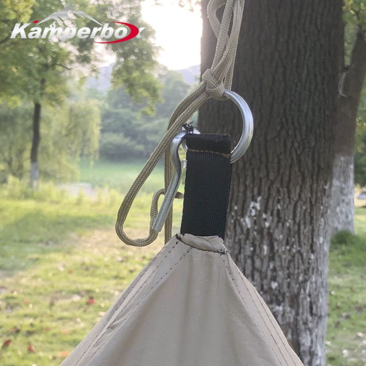 Kamperbox Ultra-Light Camping Tent – 1–2 Person Mosquito-Proof Shelter — tents, back view